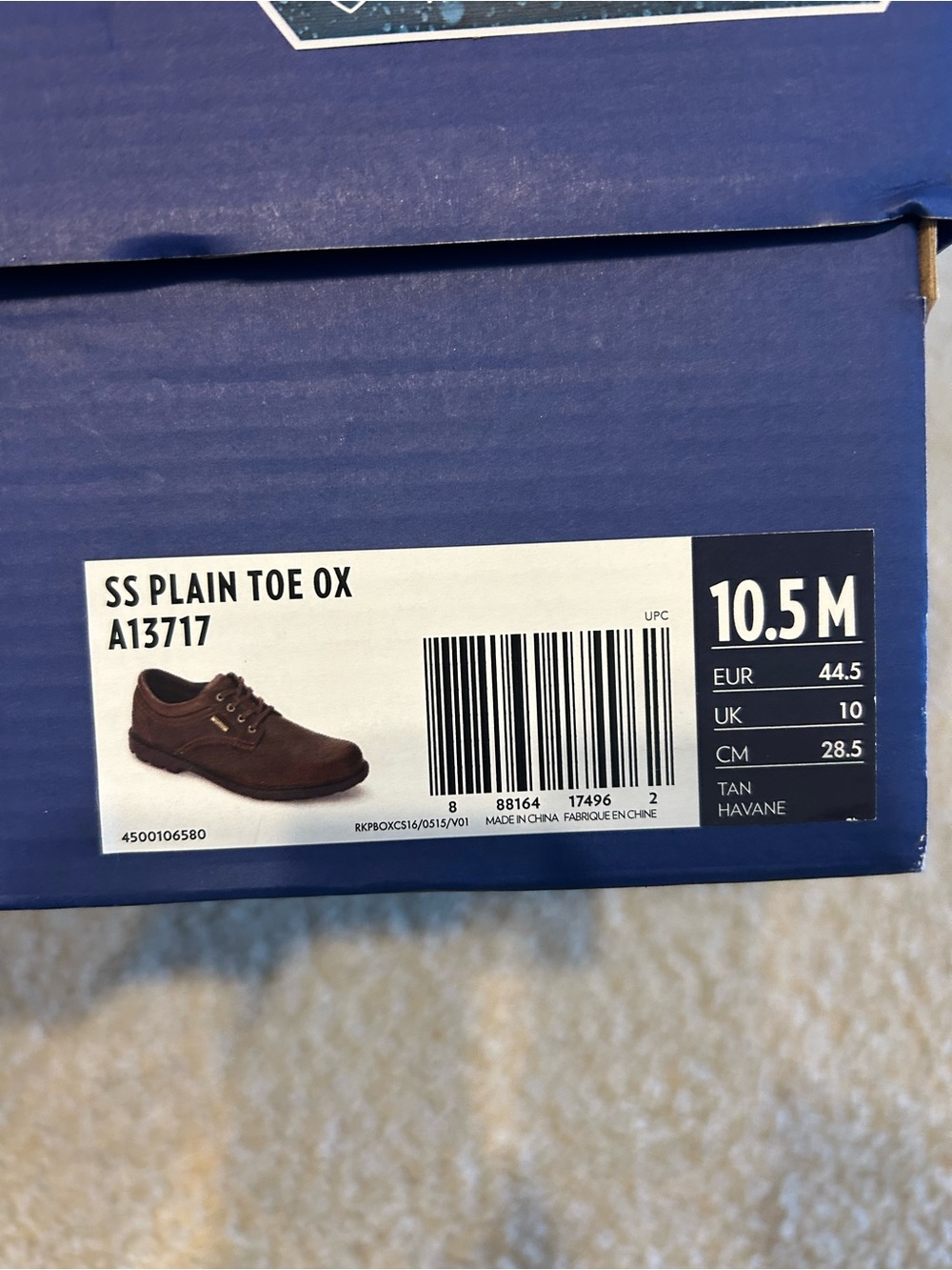 Rockport SS Plain Toe Ox - Tan